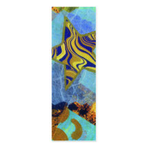 Swirly Star Profile Card or bookmark Business Card Template