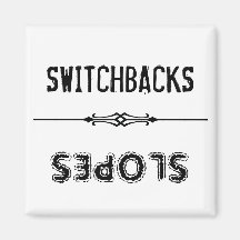 switchbacks / slopes fridge magnets