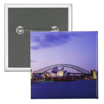 Sydney Opera House and Harbour, New South 2 Pinback Button