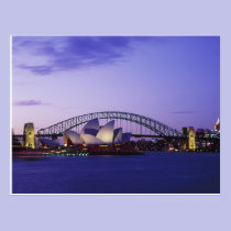 Sydney Opera House and Harbour, New South 2 postcards