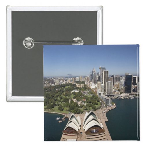 Sydney Opera House, Royal Botanic Gardens, CBD Pinback Buttons