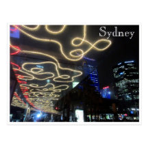 sydney vivid light lines postcards