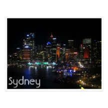 sydney vivid lights post cards