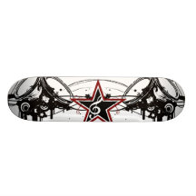sykotik speaker skateboard deck