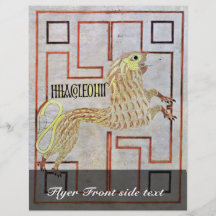 Symbol Of St. Mark (Lion) By Meister Des Evangelia Custom Flyer