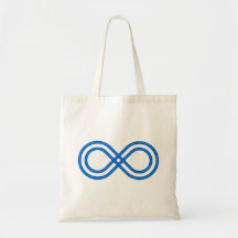 Symbol Unendlichkeit infinity Leinentasche