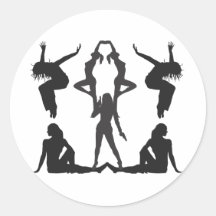 Symmetry Round Sticker