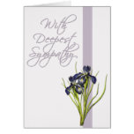 Sympathy Card with Violet Iris