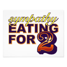 Sympathy Eating for Two Custom Announcement