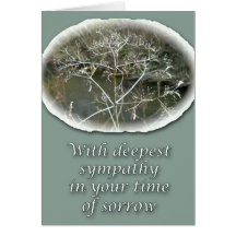 Sympathy Lacy Weed Card