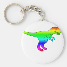 T-Rex Rainbow Funny Natural Key Chains
