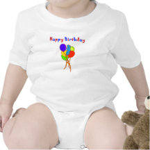 T-Shirt Baby Boy Happy Birthday One or Two Years