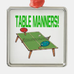 Table Manners Christmas Tree Ornament