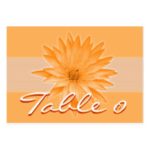 Table numbering cards - customisable template business card template