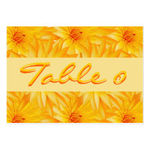 Table numbering cards - customisable template business card template
