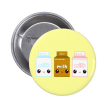 Tabu Japan Milk Line- Triple Pinback Button