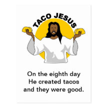 Taco Jesus Postcard