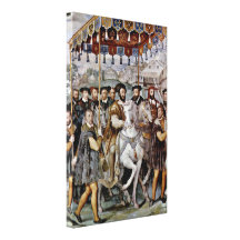 Taddeo Zuccari - Solemn Entrance of Emperor Stretched Canvas Prints