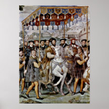 Taddeo Zuccari - Solemn Entrance of Emperor Poster
