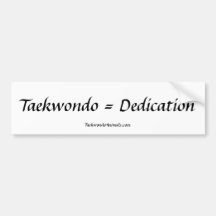 Taekwondo Bumper Sticker