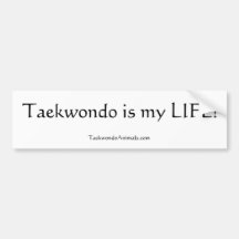 Taekwondo Bumper Sticker
