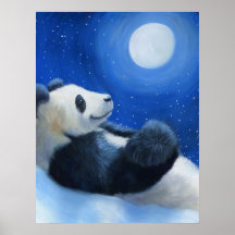 Tai Shan under the Moon Posters