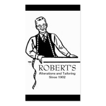 Tailor, Alterations, Tailoring, Seamstress Business Card