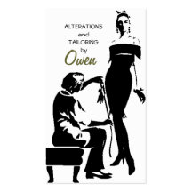 Tailor, Alterations, Tailoring, Seamstress, Tailor Business Cards