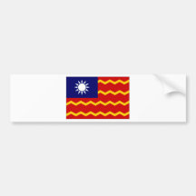 Taiwan Civil Ensign Bumper Stickers