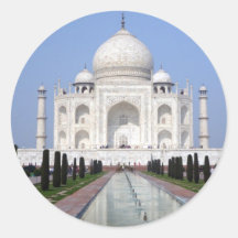 Taj Mahal, Agra, India Round Sticker