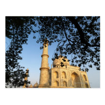 Taj Mahal  at sunrise. Agra, India 2008. Post Card