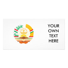 Tajikistan Coat of Arms Photo Card