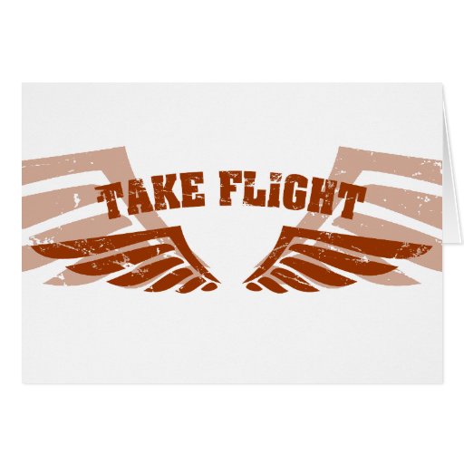 Take Flight Aviation Wings Card