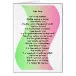 Take Time Greeting Cards