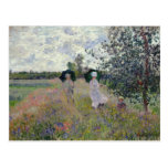 Taking a Walk near Argenteuil - Claude Monet Post Card