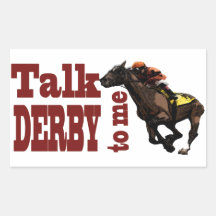 Talk Derby to Me Gifts & Novelties Rectangular Stickers