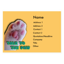 Talk to the Paw Business Card Templates