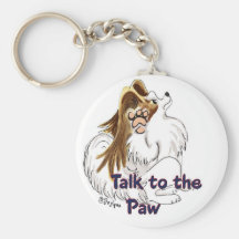 Talk to the Paw keychain