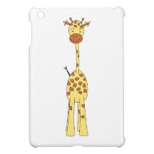 Tall Cute Giraffe. Cartoon Animal. Cover For The iPad Mini