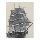 Tall Ship Logo Post Card