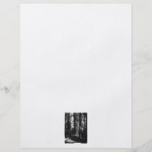 Tall Trees in Black and White. Flyer Design