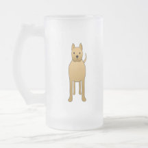 Tan Brown Dog. Cartoon. Mug