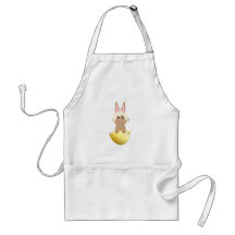 Tan Bunny In An Egg Aprons