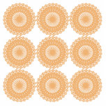 Tan Colour Lace Pattern. Acrylic Cut Outs