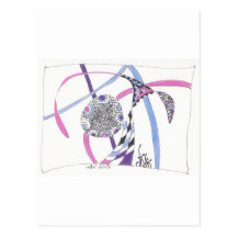 tangle bloom post cards