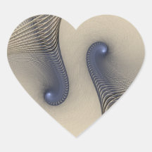 Tangled Up In Blue Heart Stickers