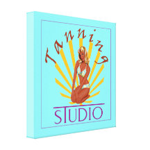 Tanning Studio - Wrapped Canvas Gallery Wrap Canvas