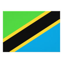 Tanzania Flag Personalized Invites