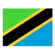 Tanzania Flag Post Cards