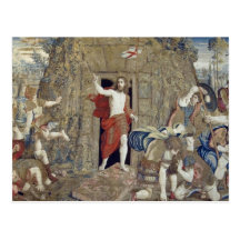 Tapestry depicting the Resurrection of Christ in Postcards